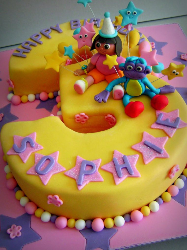 Little Wish Cakes: Dora And Boots intérieur Gateau Dora