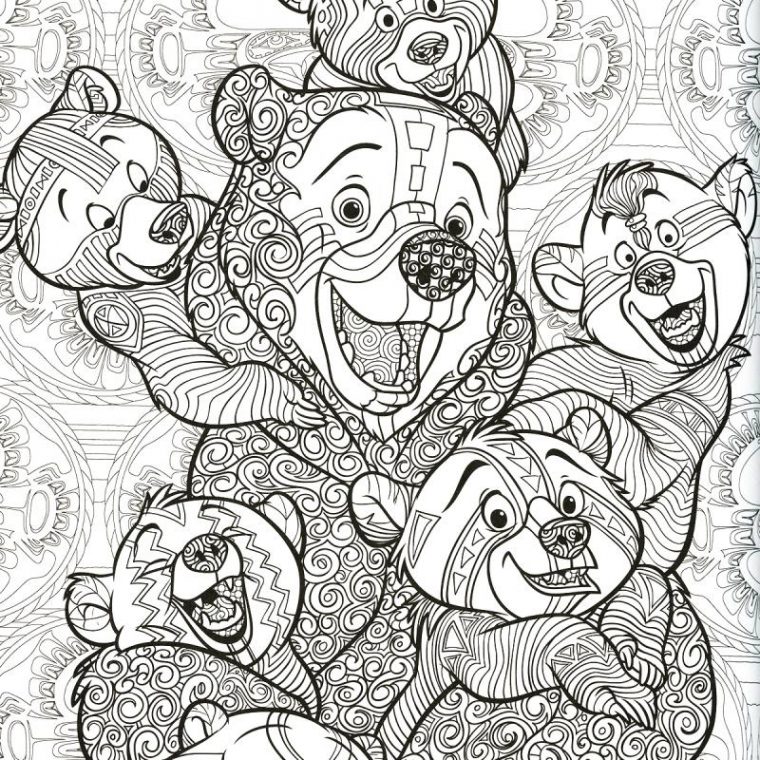 Livre Coloriage Adulte – A4 – Disney Le Nouveau Bestiaire à Coloriage Mandala Disney A Imprimer