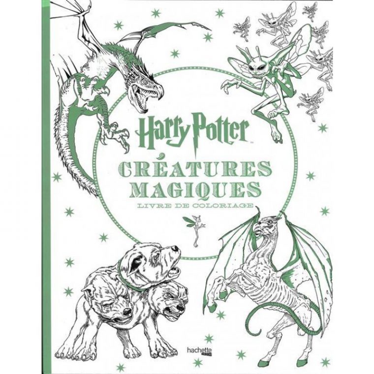 Livre – Harry Potter – Créatures Magiques Coloriage – Divers pour Livre Coloriage Harry Potter
