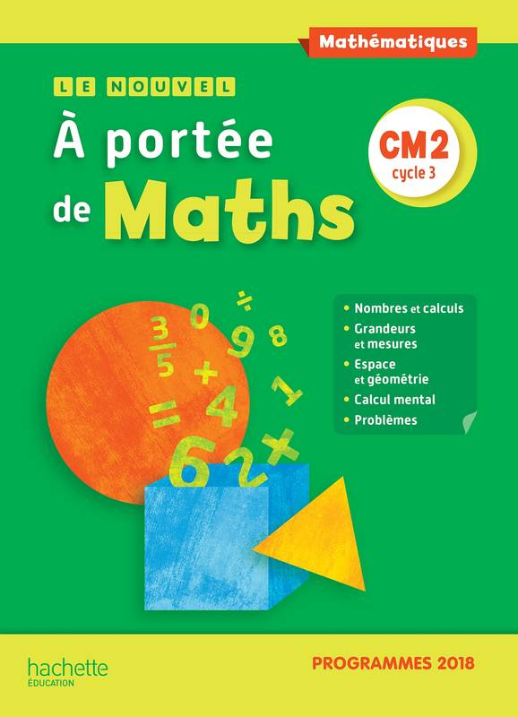 Livre: Le Nouvel A Portée De Maths Cm2 – Manuel Élève dedans Manuel Maths Cm2 Gratuit
