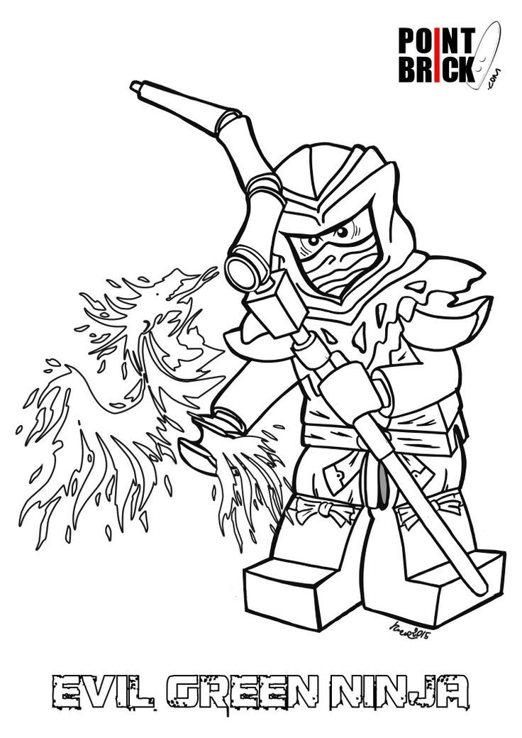 Lovely Ninjago Green Ninja Coloring Pages Follows serapportantà Coloriage Lego Ninjago