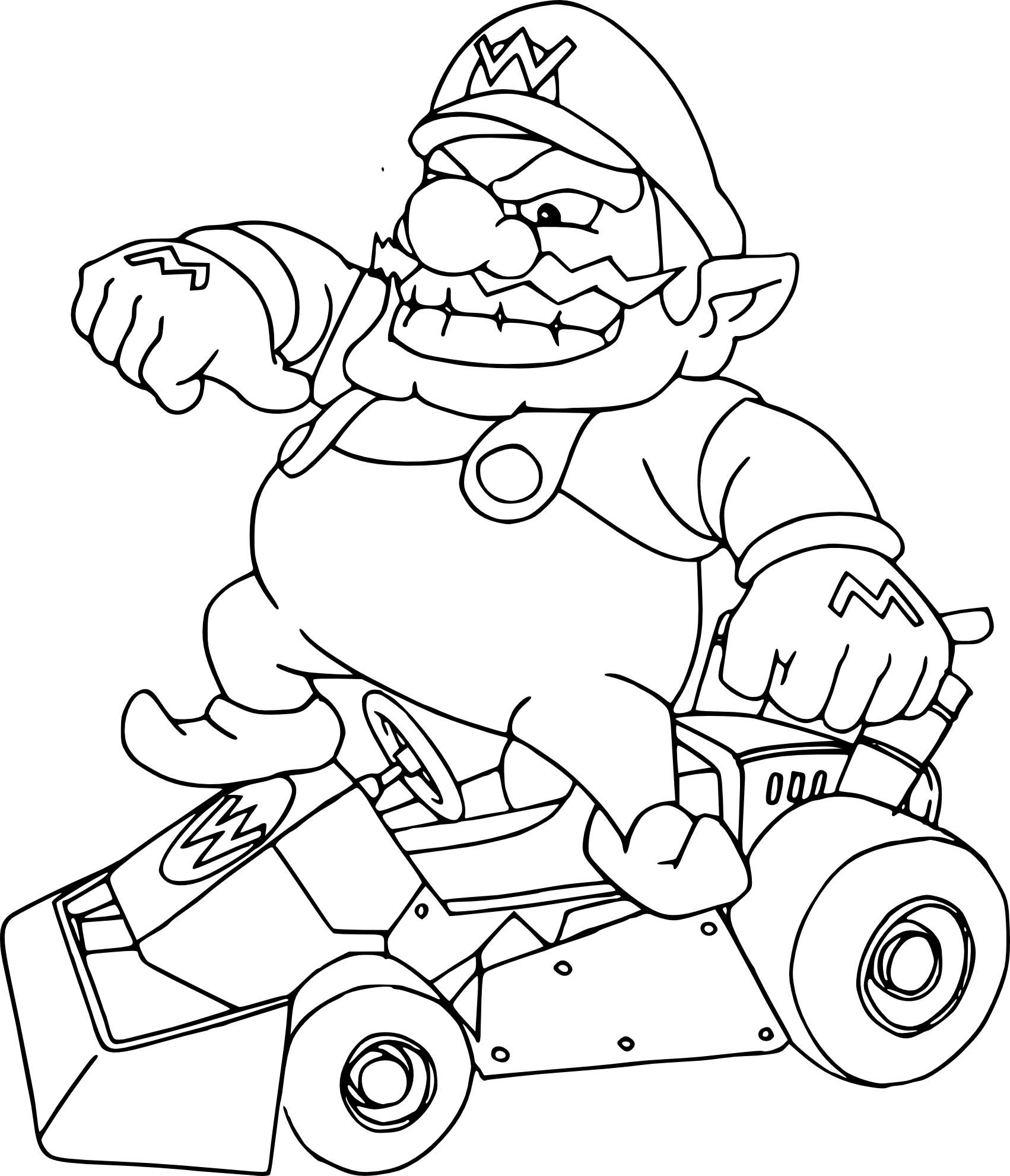 Luxe Dessin A Colorier De Mario Et Luigi tout Coloriage Mario Kart 7