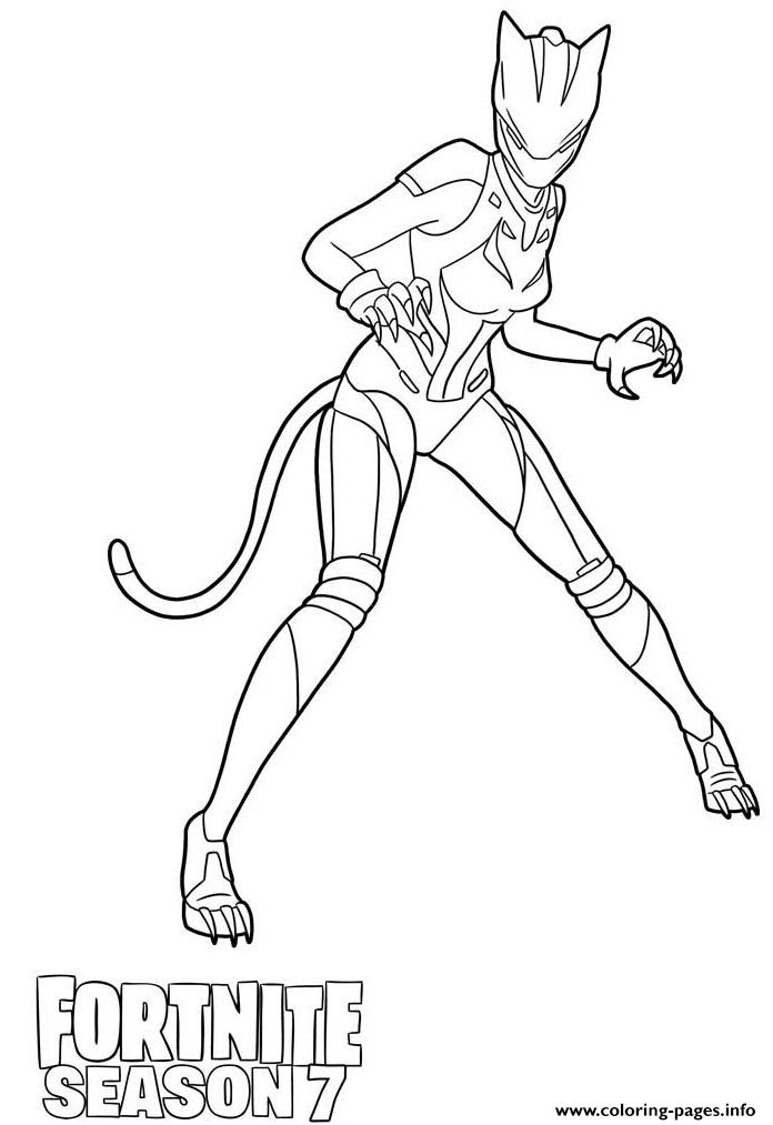 Lynx Max From Fortnite Season 7 Coloring Pages Printable à Coloriage De Fortnite