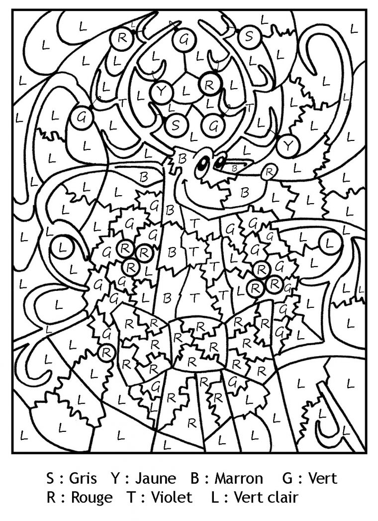 Magique Gratuit Lettres Renne Noel – Coloriage Magique intérieur Site De Coloriage Gratuit