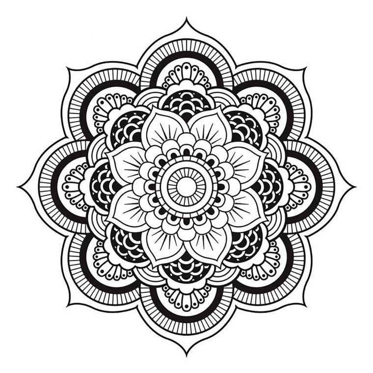 Mandala A Telecharger Et Colorier Fleur – Mandalas concernant Coloriage Mandala Adulte A Imprimer
