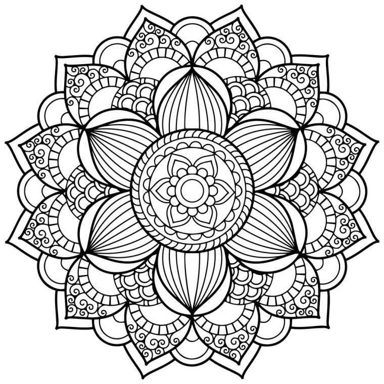 Mandala Coloring Pages | Mandala Coloring Pages, Pattern tout Dessin Rosace Fleur