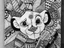 Mandala Drawing Of Simba, To Make Him Look Like A King &quot;Oh I Just Can'T Wait To Be King&quot; (When intérieur Coloriage Mandala Disney À Imprimer Gratuit