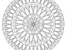 Mandala Facile 4 - Mandalas - Coloriages Difficiles Pour serapportantà Coloriage Mandale