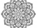 Mandala Grosse Fleur - Mandalas - Coloriages Difficiles tout Coloriage Mandala