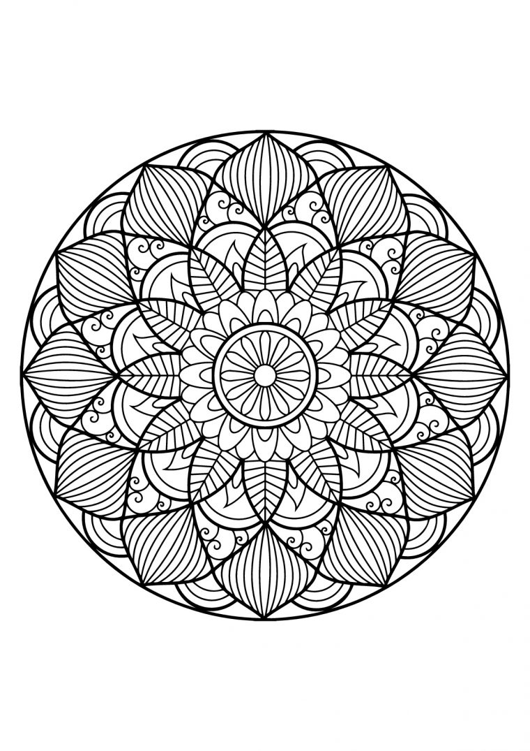 Mandala Livre Gratuit 30 – Mandalas – Coloriages dedans Coloriage Herisson A Imprimer Gratuit