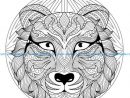 Mandala Tete Tigre 2 – Download Free Vector encequiconcerne Mandalas De Tigres