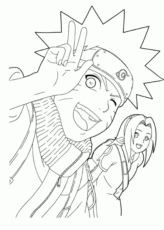 Manga Blog: Images Coloriage Naruto concernant Dessin De Naruto
