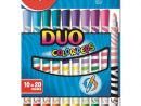 Maped Boîte Carton De 10 Feutres Color’peps Duo | Boite En intérieur Feutres Coloriage Pas Cher