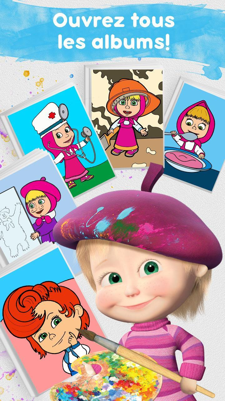 Masha Et Michka: Jeux De Coloriage Enfant Gratuit Pour encequiconcerne Jeux Coloriage Android