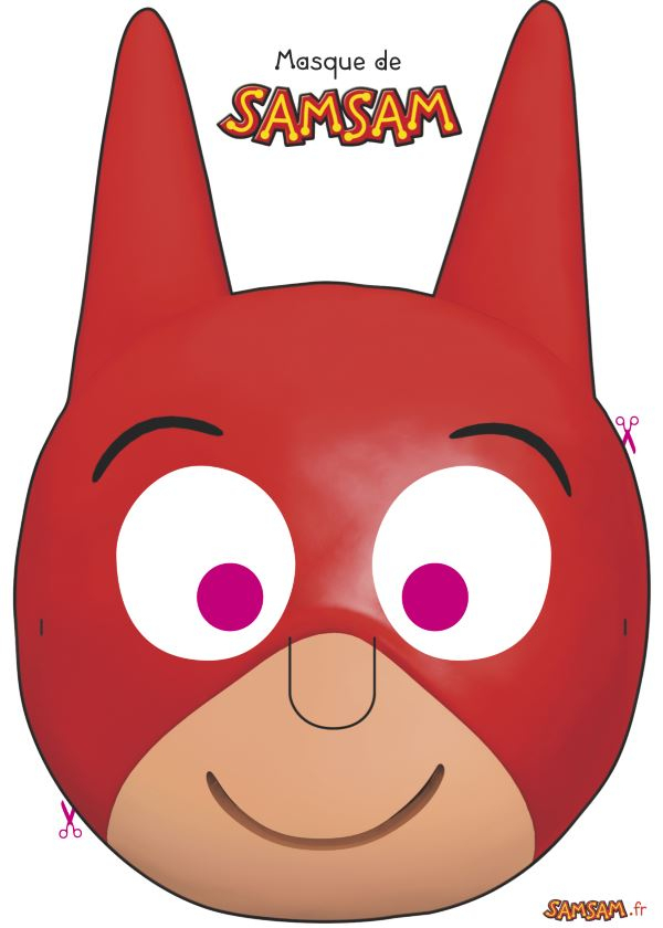 Masque De Samsam À Fabriquer à Masque Super Héros A Imprimer