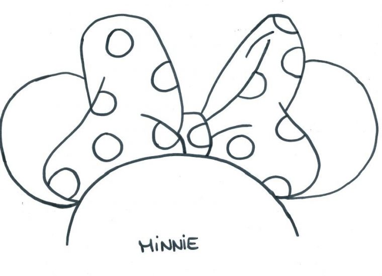 Masque Minnie pour Coloriage Tete Mickey