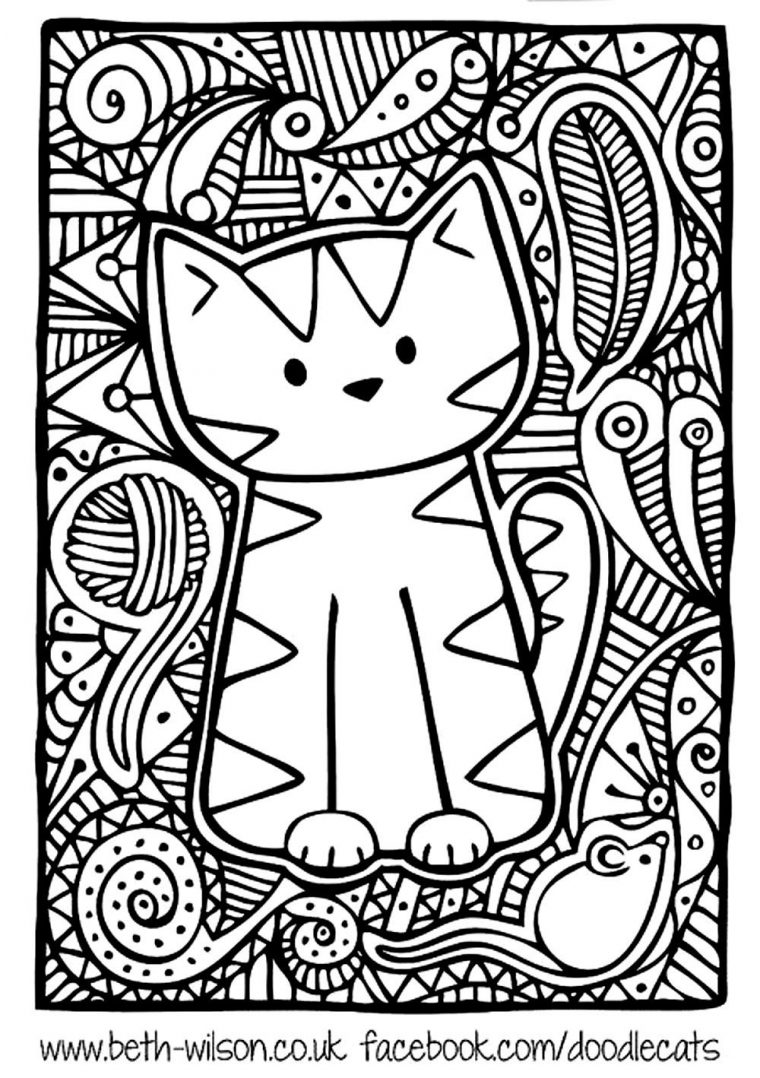 Master Pieces – Coloring Pages For Adults : Coloring à Dessin De Chat Simple Master Pieces – Coloring Pages For Adults : Coloring à Dessin De Chat Simple