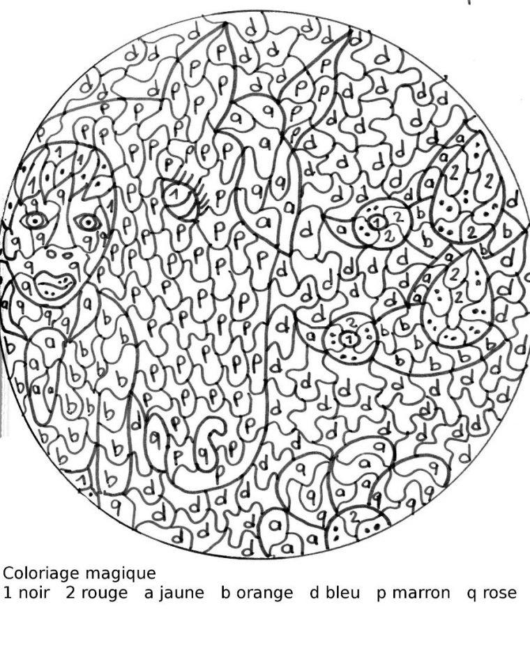 Maternelle: Coloriage Magique : La Dame Et Le Cheval avec Mandala Cm2