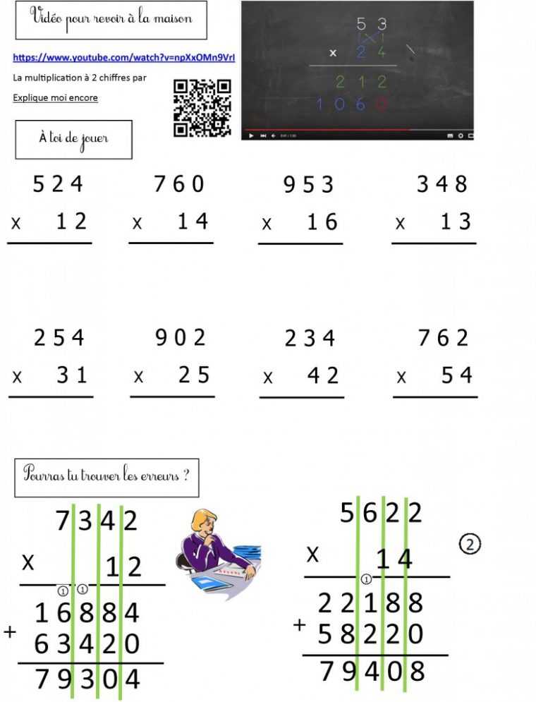Mathématiques Ce2 | Le Blog De Monsieur Mathieu avec Exercice Table De Multiplication A Imprimer Gratuitement