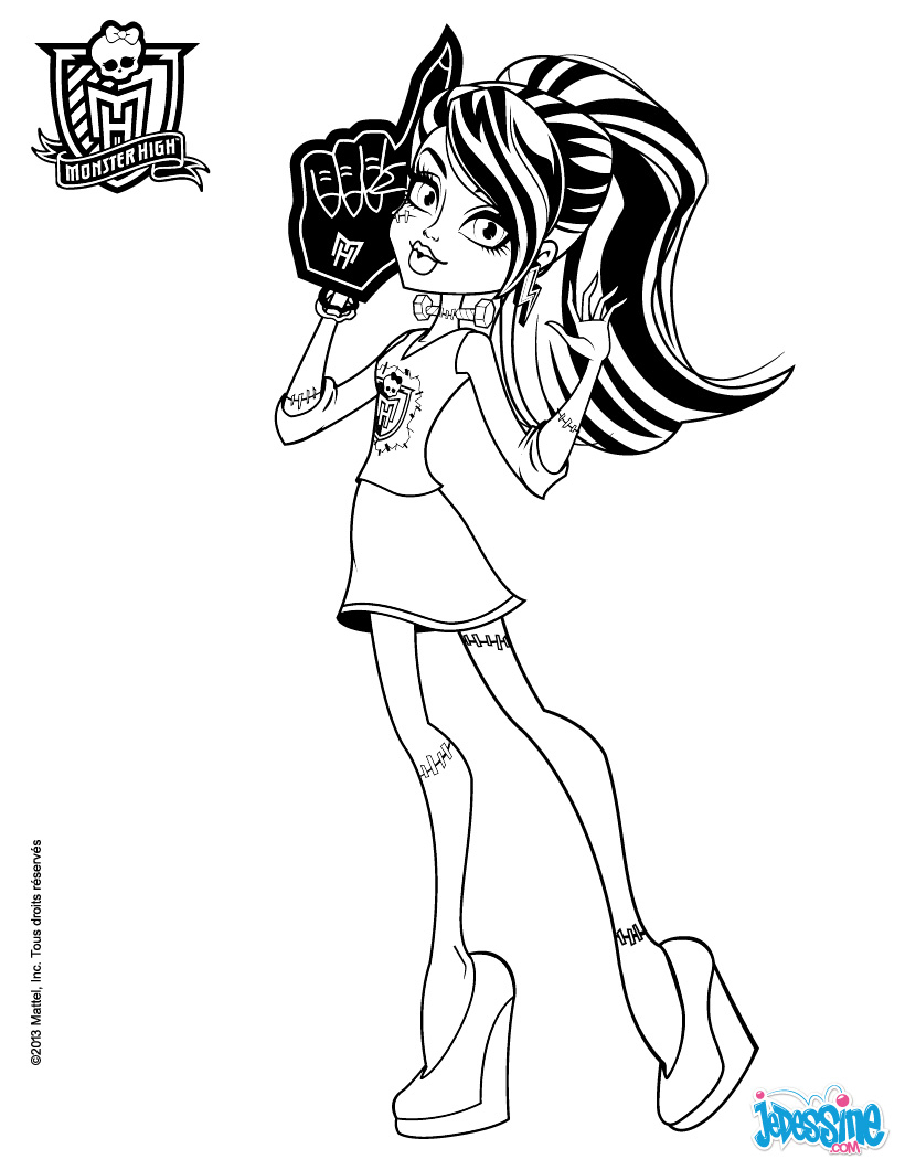 Meilleur De Coloriage De Monster High Draculaura pour Dessin A Imprimer