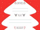 Menu De Noël À Imprimer : Sapin Rouge Et Blanc | Xmas avec Images De Noel À Imprimer Gratuitement