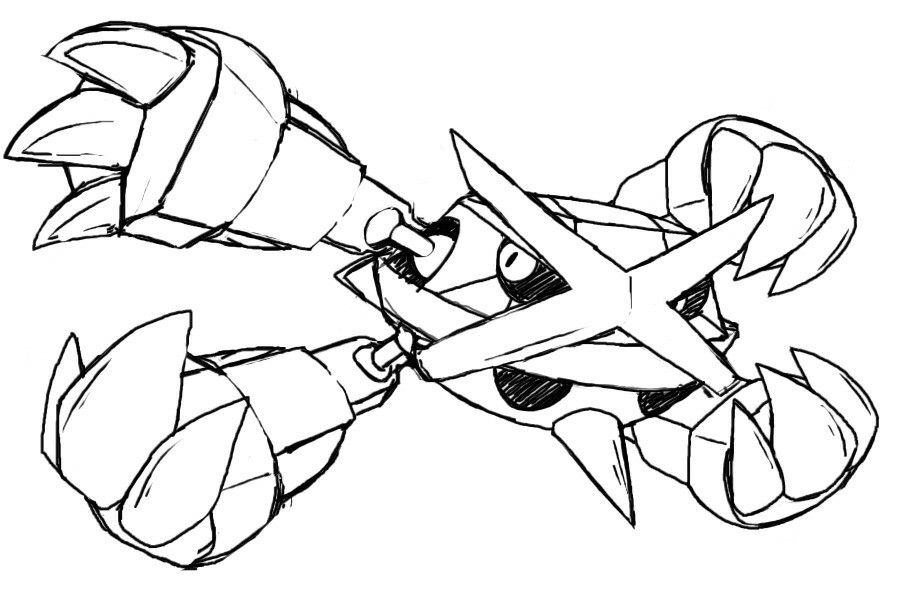 Metagross | Art, Pokemon, Design Reference destiné Coloriage Pok?Mon Sucreine