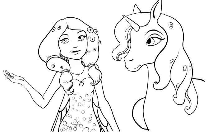 Mia Et Moi Gratuit A Imprimer Avec Licorne - Coloriage Mia destiné Jeux De Mia Et Moi Gratuit