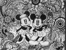 Mickey And Minnie Design | Mandalas Disney, Dibujos Para pour Coloriage Mandala Disney A Imprimer