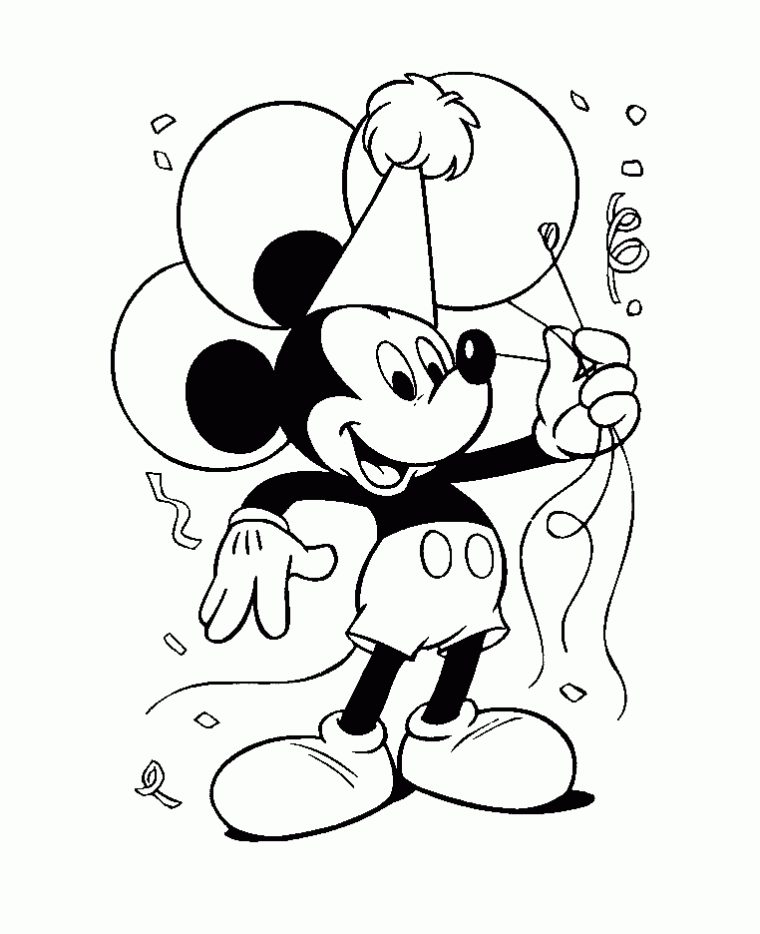 Mickey Festif – Coloriage Mickey – Coloriages Pour Enfants à Coloriage Mickey A Imprimer