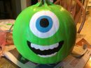 Mike From Monsters Inc Pumpkin | Citrouille Halloween à Citrouille Monstre