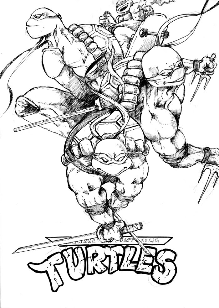 Mike Vs Jamie: Teenage Mutant Ninja Turtles avec Coloriage Tortue Ninja À Imprimer