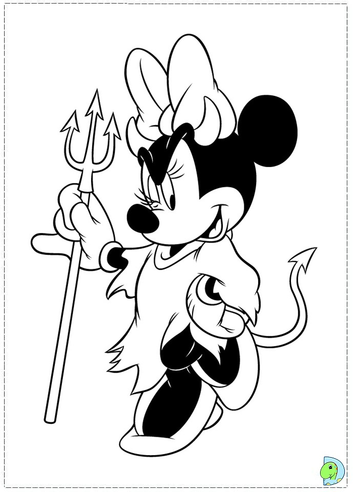 Minnie Mouse Coloring Page- Dinokids encequiconcerne Coloriage Minnie