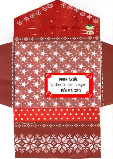 Modeles Cartes Pour Ecrire Au Pere-Noël – Clg Création tout Enveloppe Pere Noel