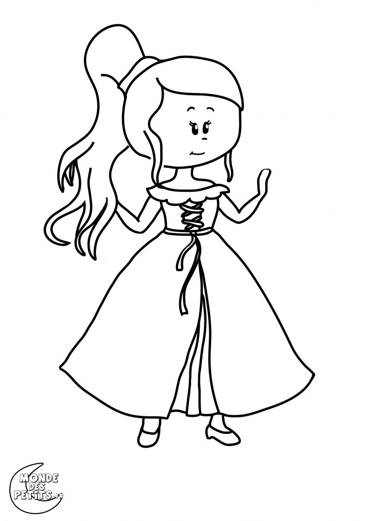 Monde Des Petits – Coloriages À Imprimer destiné Coloriage Princesse