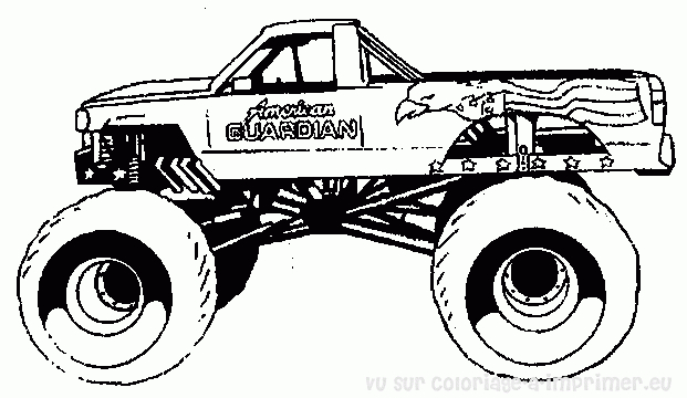 Moto 4X4 Dessin serapportantà Coloriage De 4X4