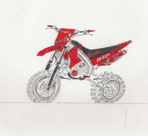 Moto Cross A Dessiner serapportantà Dessin De Moto Ktm