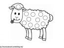 Mouton Coloriage Et Gommettes En Couleur | Animal Crafts avec Coloriage Mouton À Imprimer
