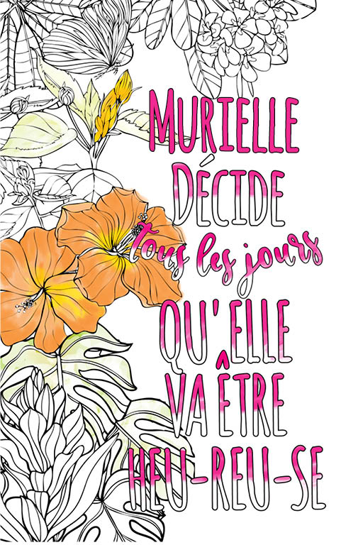 Murielle Est Formidable. Le Livre Personnalisé De tout Livre Coloriage Personnalisé