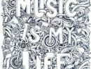 Music Is My Life Coloring Page | Adult Coloring Pages encequiconcerne La Fete De La Musique Coloring Book