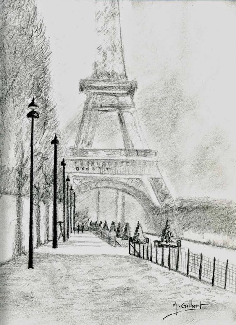 Nabrochot-Creations: Paris – La Tour Eiffel serapportantà Tour Effel Dessin