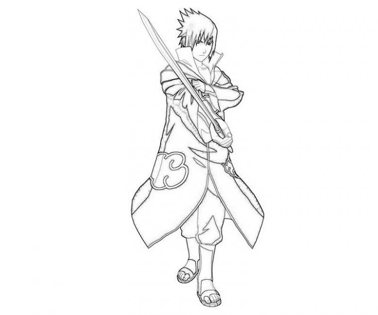 Naruto Shippuden Sasuke Coloring Pages | Ideias Para destiné Coloriage Sasuke Gratuit A Imprimer