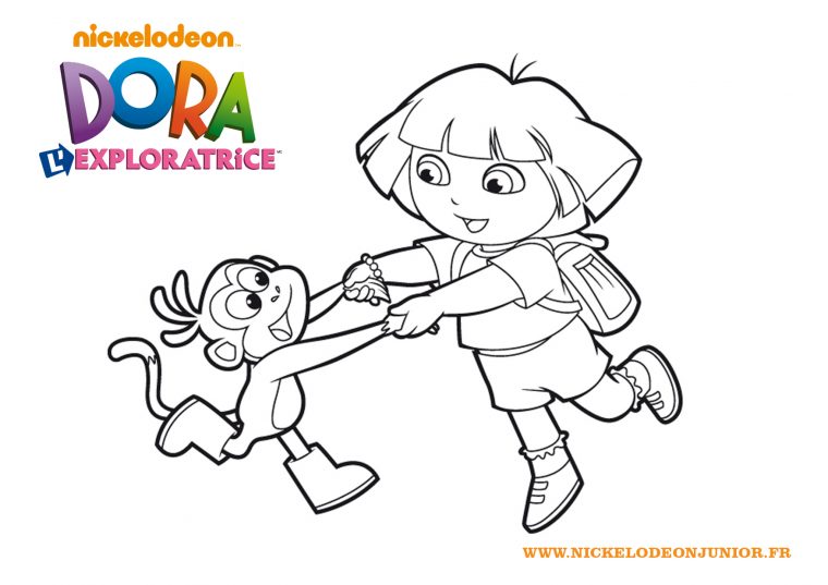 Nos Jeux De Coloriage Dora À Imprimer Gratuit – Page 9 Of 14 à Dessin A Colorier Dora
