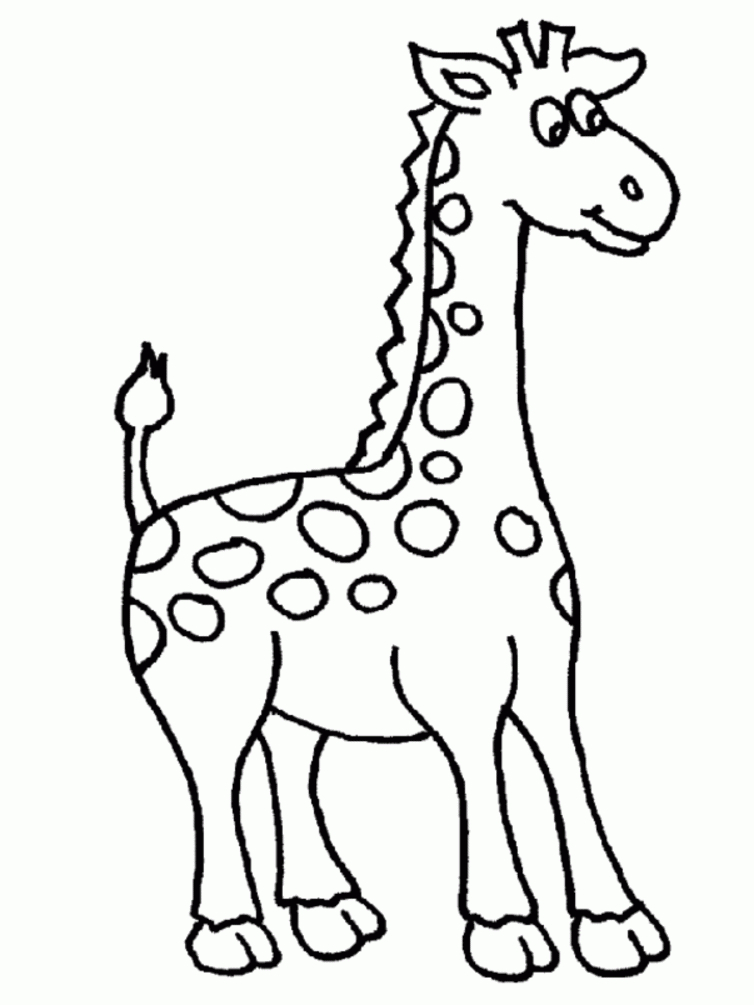 Nos Jeux De Coloriage Girafe À Imprimer Gratuit concernant Dessin Girafe Simple