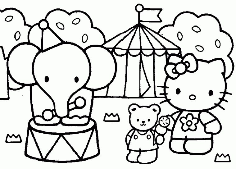 Nos Jeux De Coloriage Hello Kitty À Imprimer Gratuit concernant Coloriage A Imprimer Hello Kitty