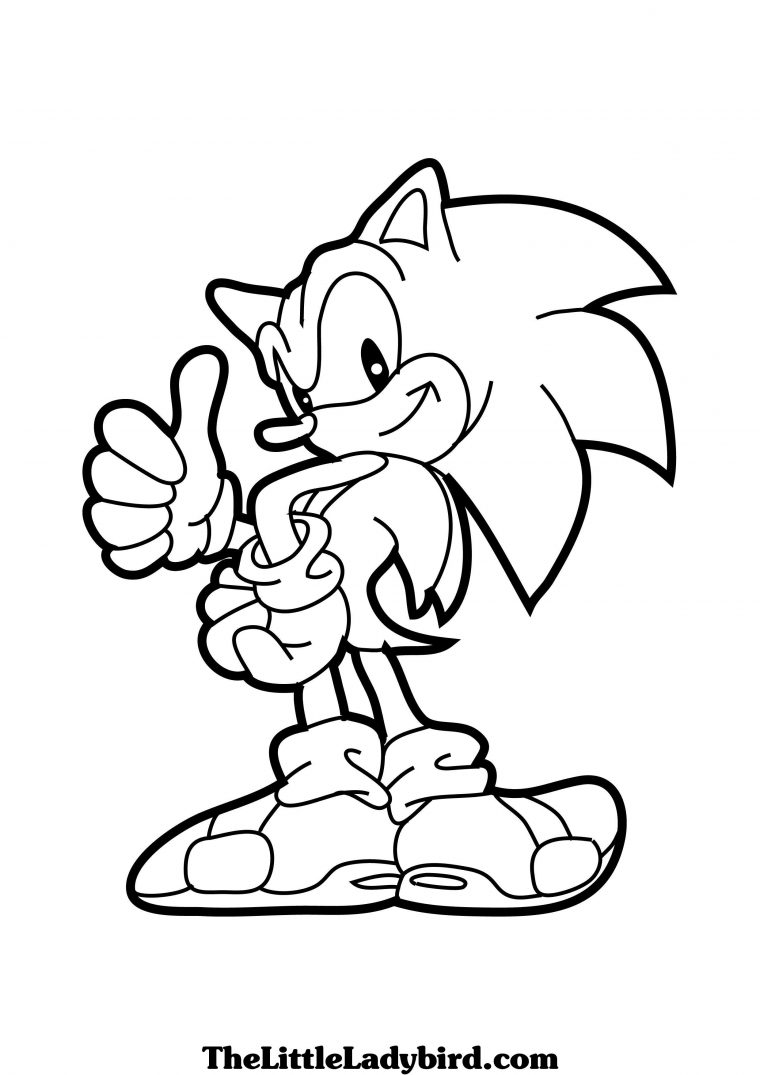 Nos Jeux De Coloriage Sonic À Imprimer Gratuit – Page 7 Of 10 à Sonic À Colorier