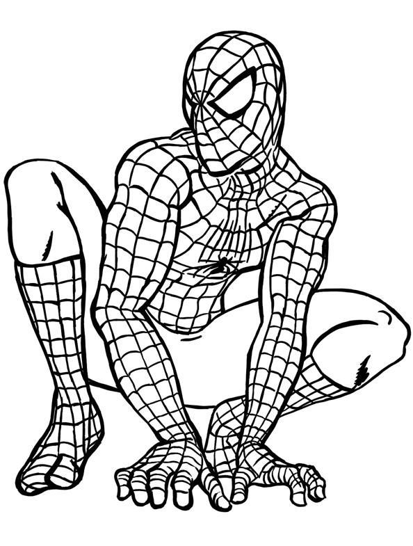 Nos Jeux De Coloriage Spiderman À Imprimer Gratuit – Page concernant Coloriage De Spiderman Noir