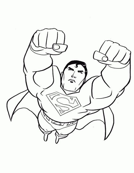 Nos Jeux De Coloriage Superman À Imprimer Gratuit – Page 4 intérieur Coloriage Superman A Imprimer Gratuit
