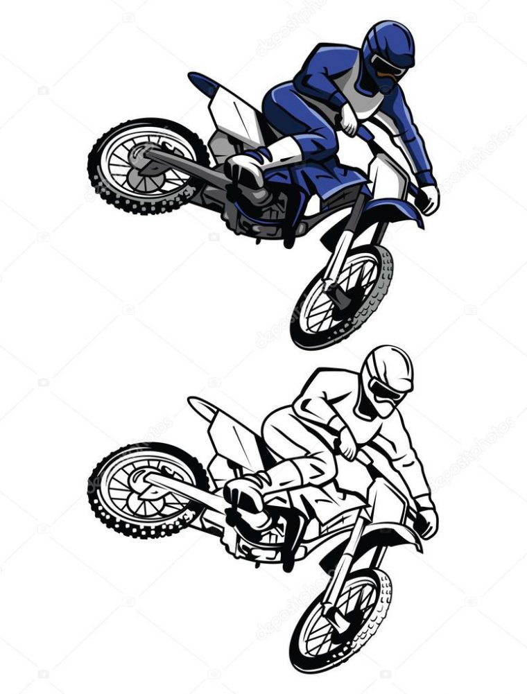 Nouveau Coloriage De Moto Cross Gratuit En Ligne | Des intérieur Coloriage De Moto Cross