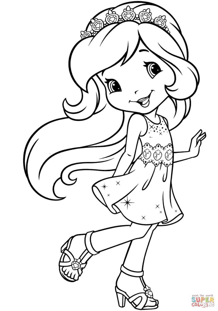 Nouveau Image Charlotte Au Fraise A Colorier tout Coloriage Charlotte Au Fraise