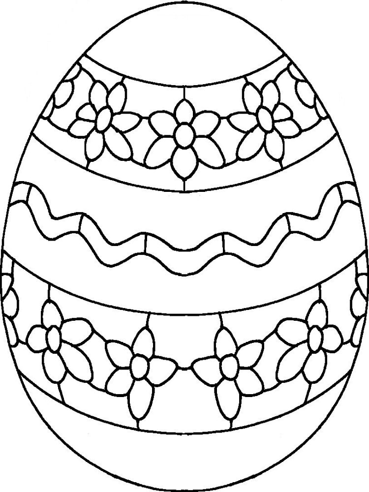 Oeuf De Pâques À Colorier : 30 Dessins À Imprimer concernant Oeufs De Paques Coloriage A Imprimer